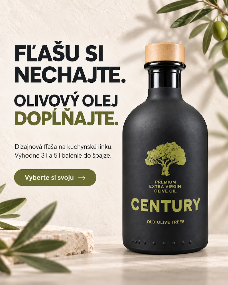 Fľaša na olivový olej – dizajnové fľaše na dopĺňanie banner